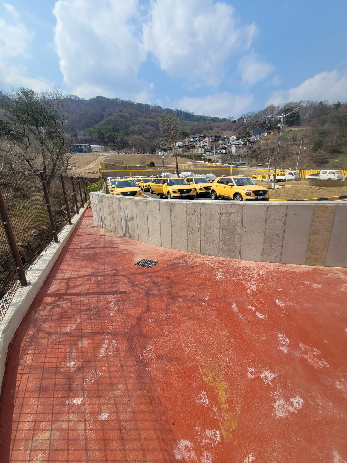 인천청라 옹벽 기초 다짐 작업